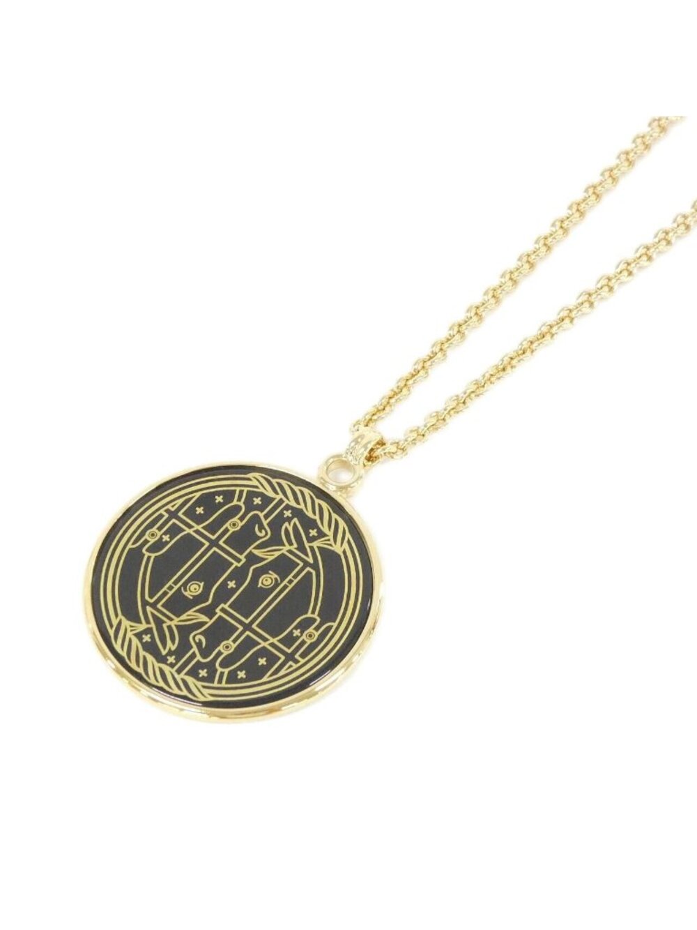 Hermes Quadrige Medaille GM Necklace